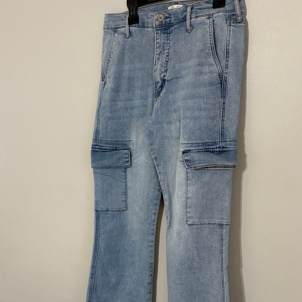 Jessica Simpson Cargo Blue Jeans